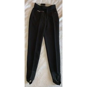 BOGNER WOMEN'S VINTAGE STRETCH WOOL BLEND SKI PANTS - 25/26 Waist - BLACK